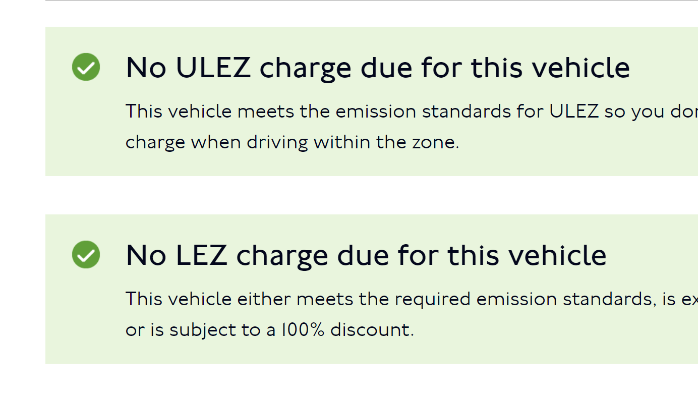 Check your car for the new ULEZ regulations – good technology